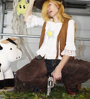 crossdress crossdresser crossdressing femboy sissy trap cd ts cdts cosplay cowgirl blonde uniform farmer