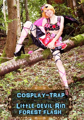 crossdress crossdresser crossdressing femboy sissy trap lewd cosplay porn love live demon heels lingerie costume