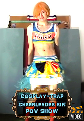 crossdress crossdressing femboy sissy trap cdts lewd hentai cosplay anal porn cheerleader stripping Rin pov love live idol festival panties upskirt anal close-up video movie
