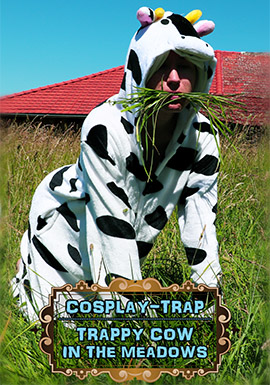 crossdress crossdresser crossdressing femboy sissy trap cd ts cdts costume porn masturbation lewd cosplay cow cowgirl kigurumi kigu feet barefeet outdoor meadows